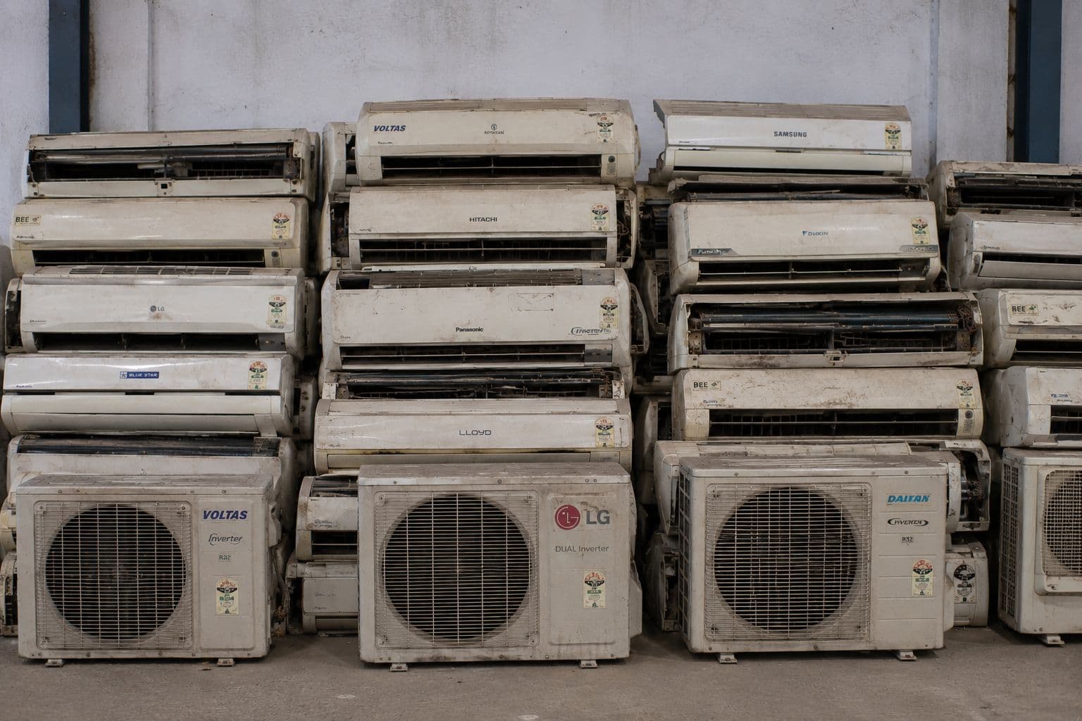 Recovered appliances processed at our Jaipur facility.